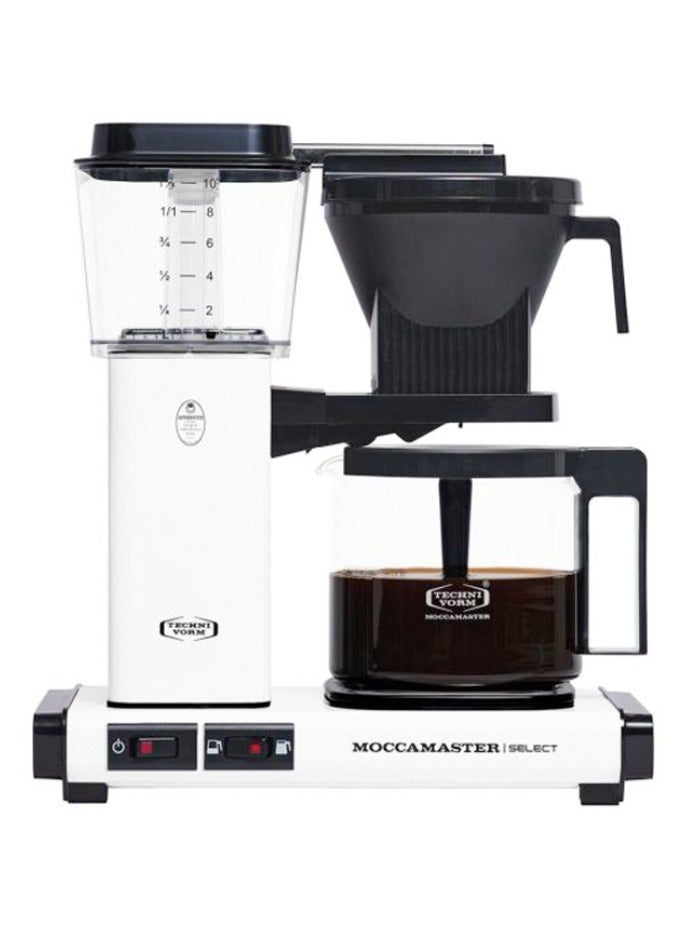 Compare KBG Coffee Brewer: Filter Coffee Maker with Glass Carafe – 1.25 Lt – Matt White at KSA Price