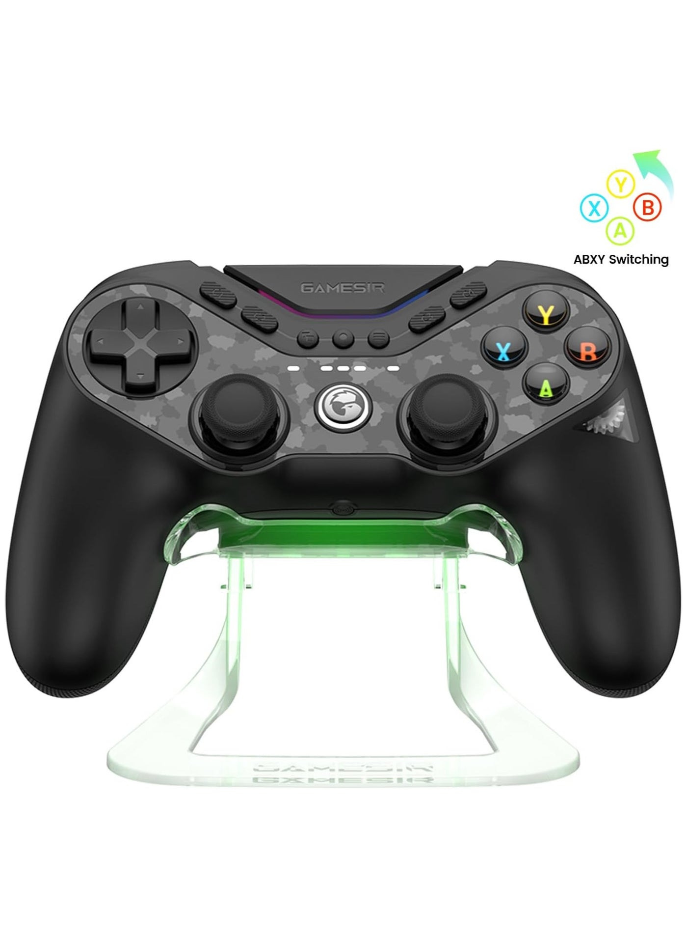 Compare Tarantula T3 Pro Wireless Controller for SwitchPCiOSAndroid with Charging Dock, Bluetooth 2.4G Wired Controller with AntiDrift TMR Sticks, 9 Mappable Buttons, RGB Lighting,1200mAh, ABXY Layout Switching at KSA Price