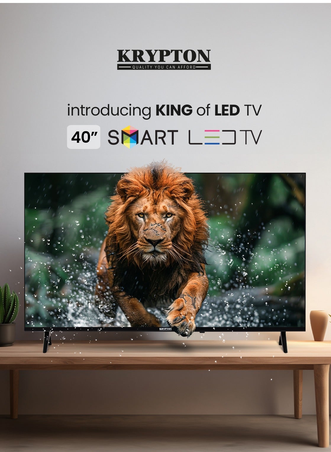 40 Inch Frameless HD Smart LED TV With…