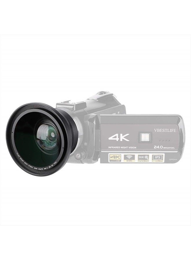 37mm 0.39X Professional HD Wide Angle Lens with…
