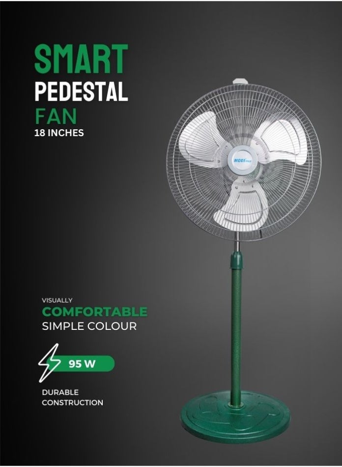 18-Inch Industrial Metal Stand Fan, 95W Heavy Duty…
