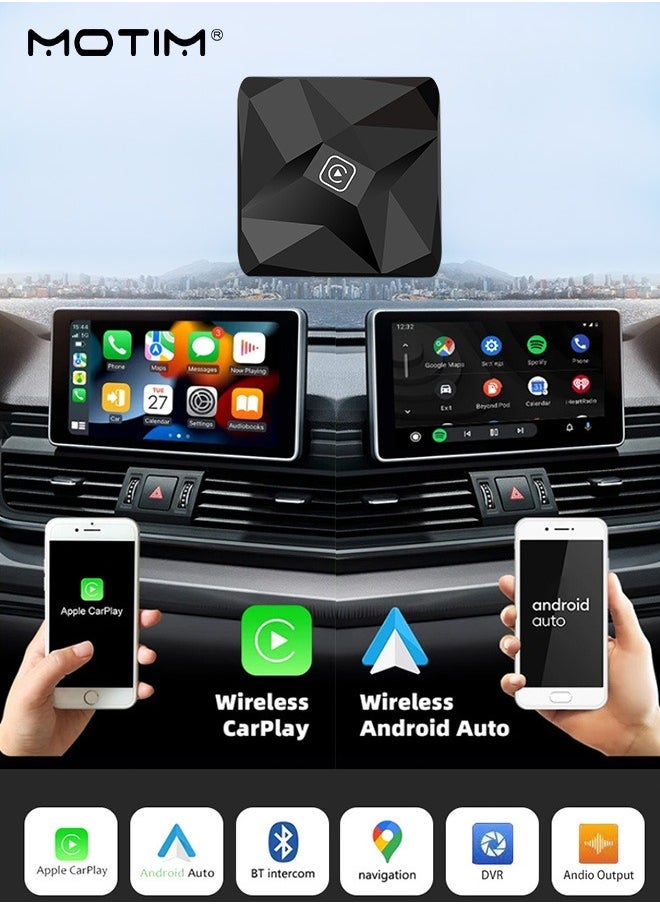 2 in 1 Wired to Wireless CarPlay, Android…