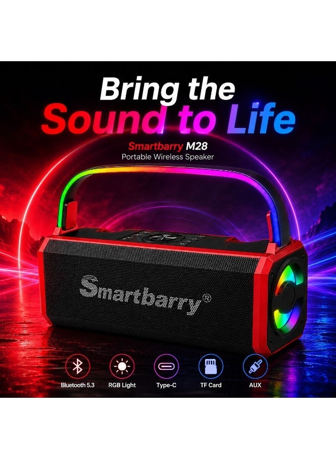 M28 Wireless Bluetooth Speaker Portable with RGB…