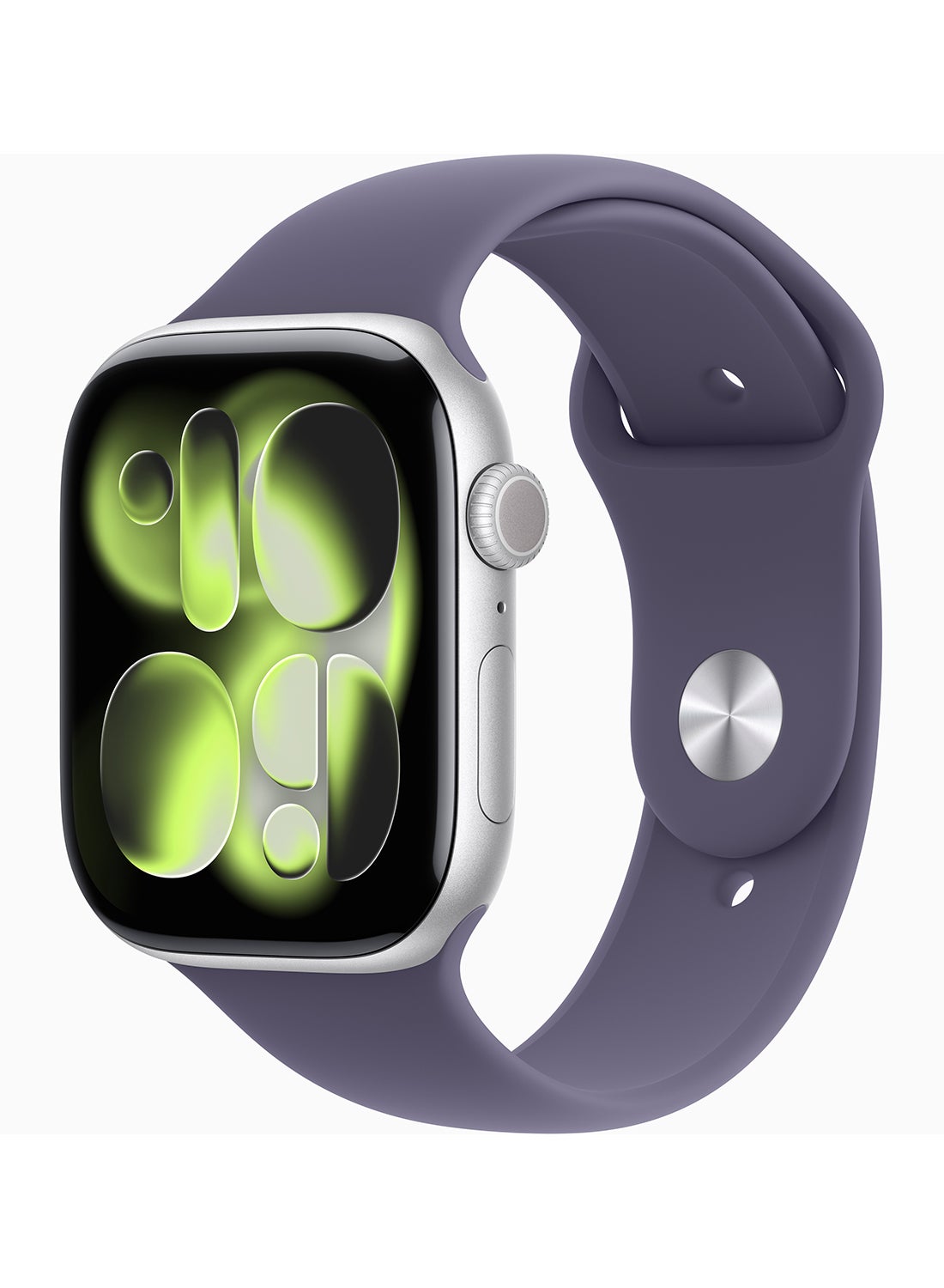 Compare Watch Series 11 GPS + Cellular 46mm Middle East Version Silver Aluminium Case With Purple Fog Sport Band  SM at KSA Price