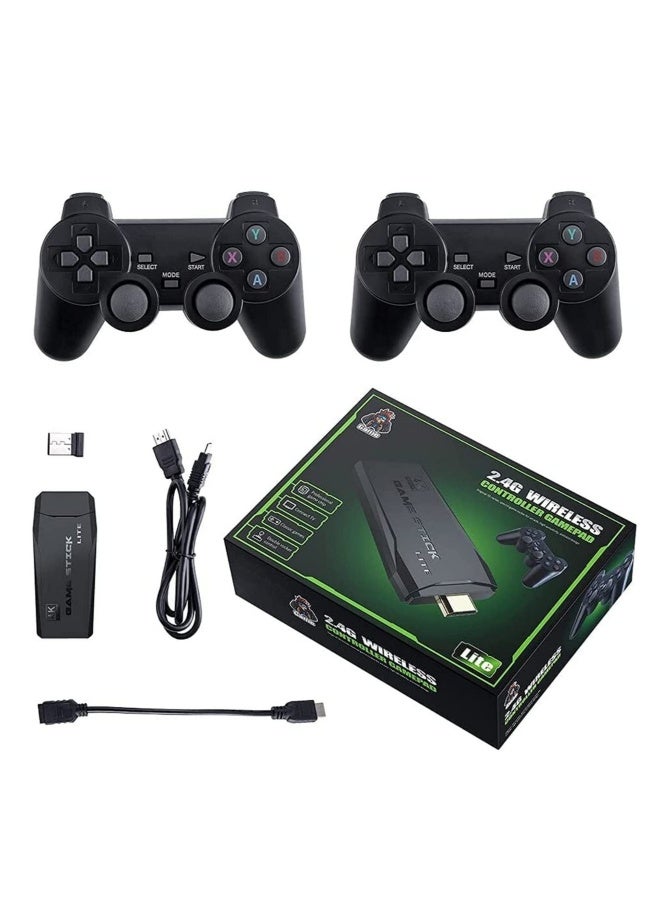Compare Retro Game Console with Dual Wireless Controllers Plug & Play Video Game Stick Built in 350010000+ Games, 9 Classic Emulators, TV 4K High Definition HDMI Output at KSA Price