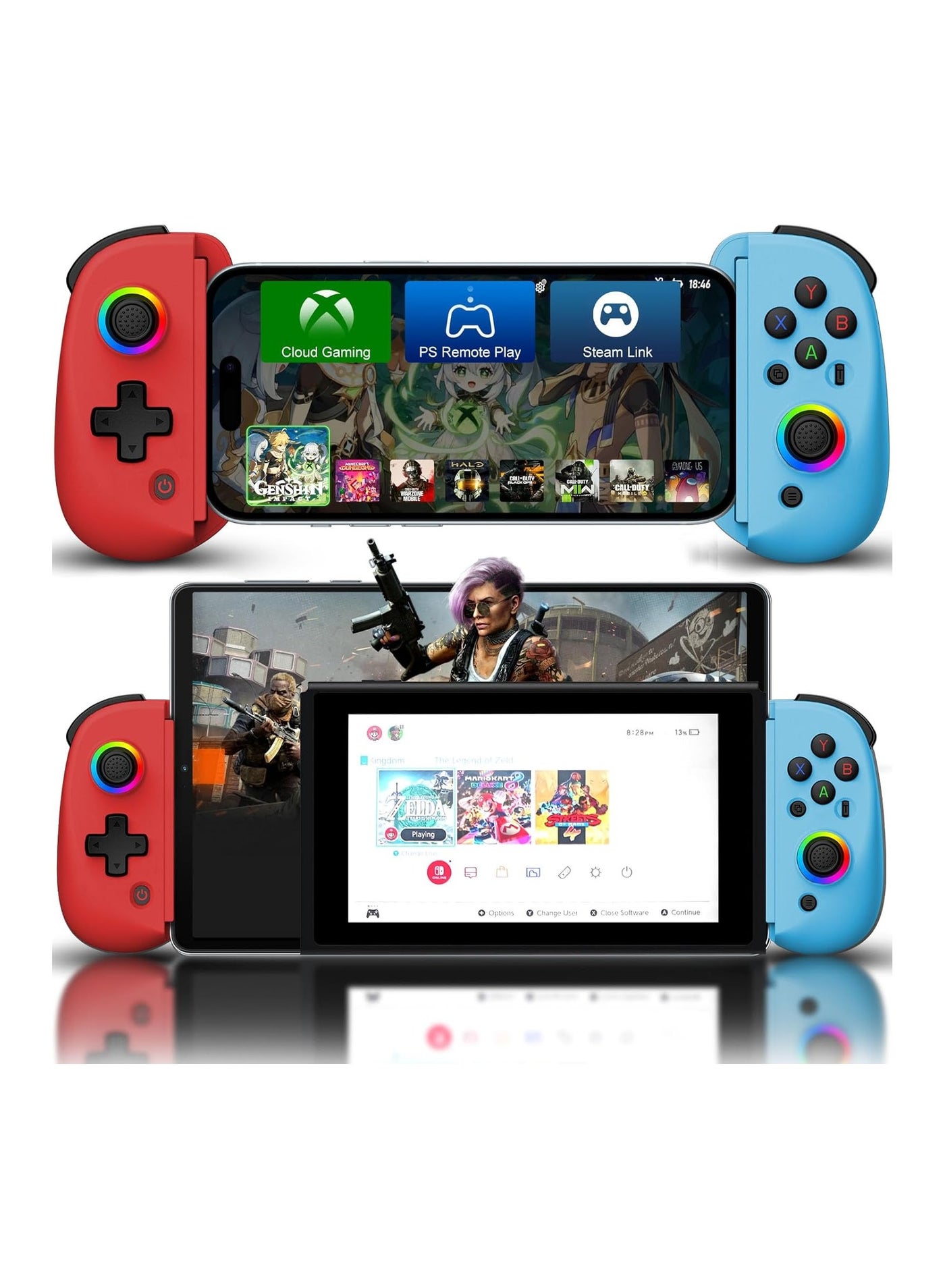 D8 Wireless Mobile Gaming Controller for IOS…