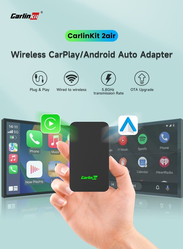 CarlinKit 5.0 Wireless CarPlay Mini Adapter Android…