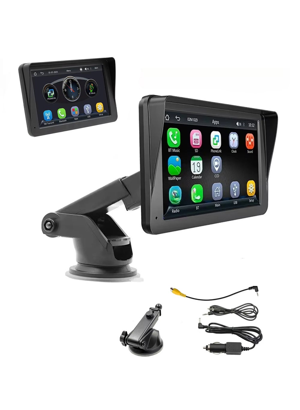 Wireless CarPlay with 7 Inch Screen, Supports Apple…