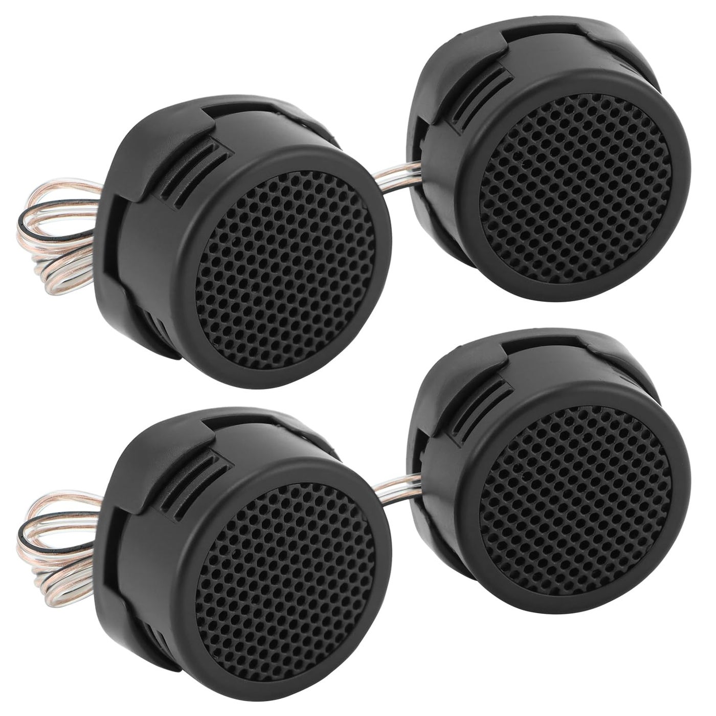 QWORK 2 Pairs High-Power Neodymium Silk Dome Tweeter…