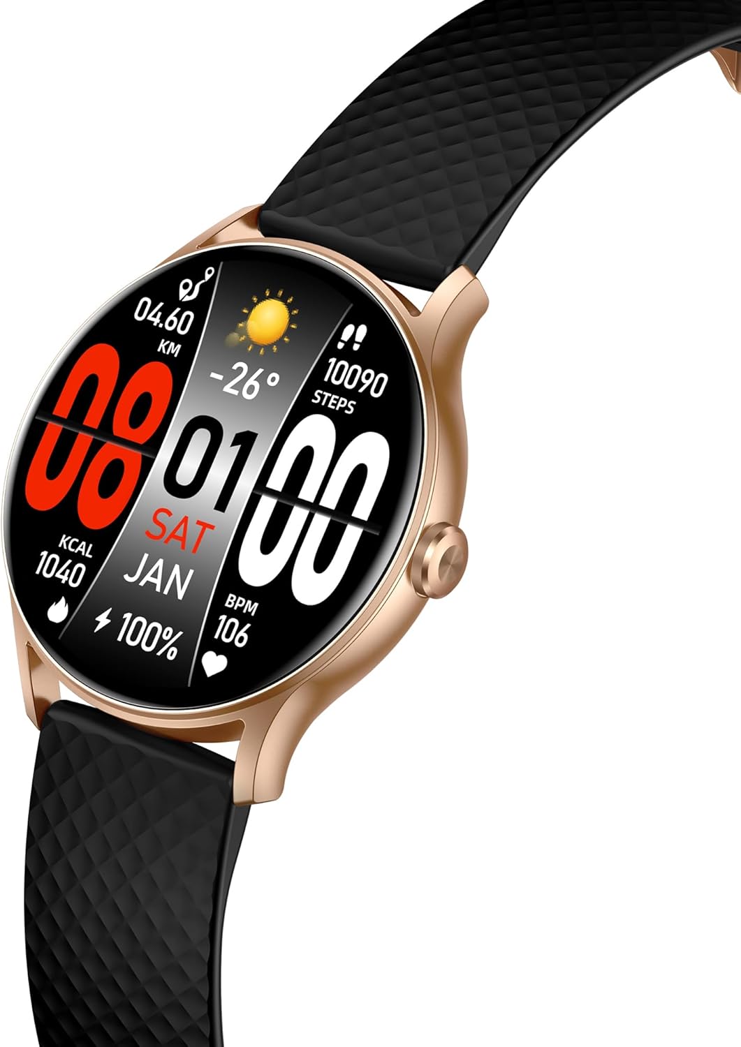 Compare TOTULIFE Smart Watch ACTIVE 3 with Bluetooth Calling  Gold at KSA Price
