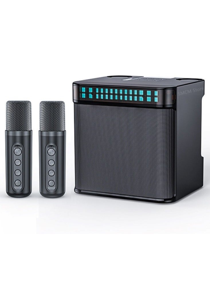 Compare Wireless Karaoke Machine Portable Microphone Bluetooth Speaker Supports Bluetooth USB Aux TF. at KSA Price