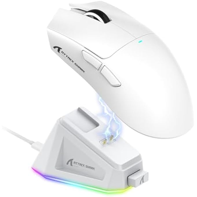 Compare X11 ULTRALIGHT TRIPLE MODE GAMING MOUSE PAW3311 OPTICAL SENSOR 22K DPI 5 PROGRAMMABLE BUTTONS FOR PCMAC WHITE at KSA Price