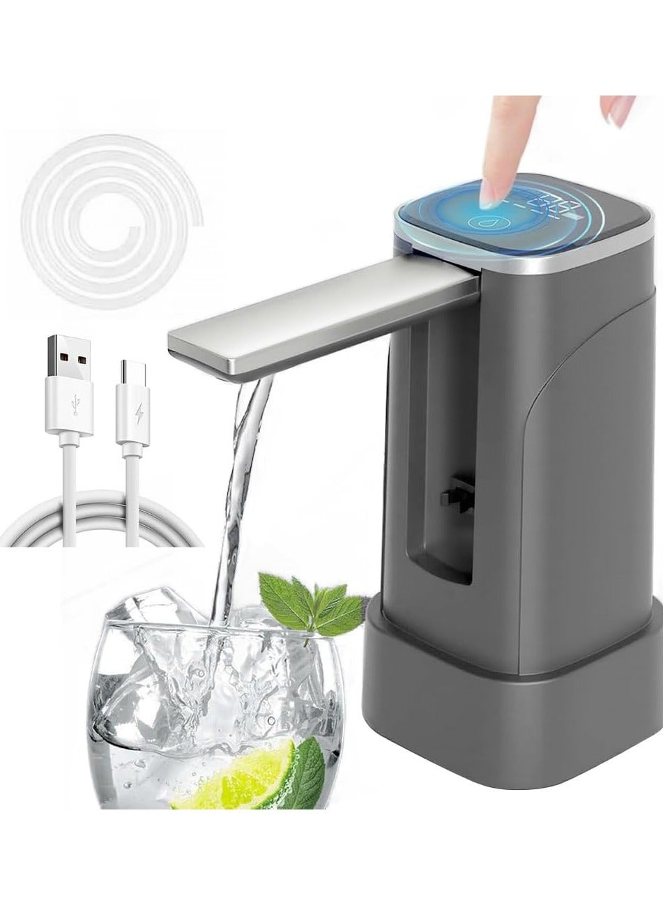 Compare Electric Water Bottle Pump,TypeC Charging Dispenser,Foldable Automatic Water Dispenser, Foldable Universal Pump, Touch Screen,Digital Display,Low Noise,for Home Office Camping Kitchen at KSA Price