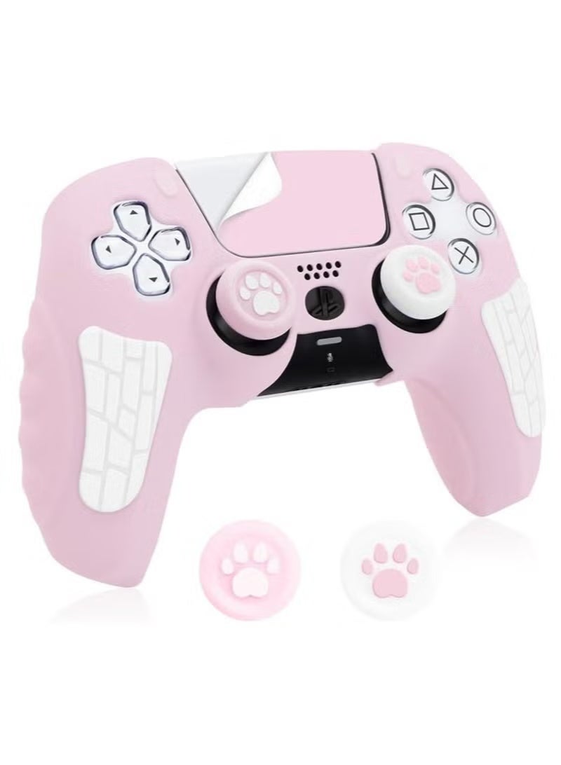 Compare PS5 Controller Skin PS5 Controller Accessory Set Suitable For Playstation 5 Game Controller Skin With 2 Thumb Grip Caps Pink at KSA Price