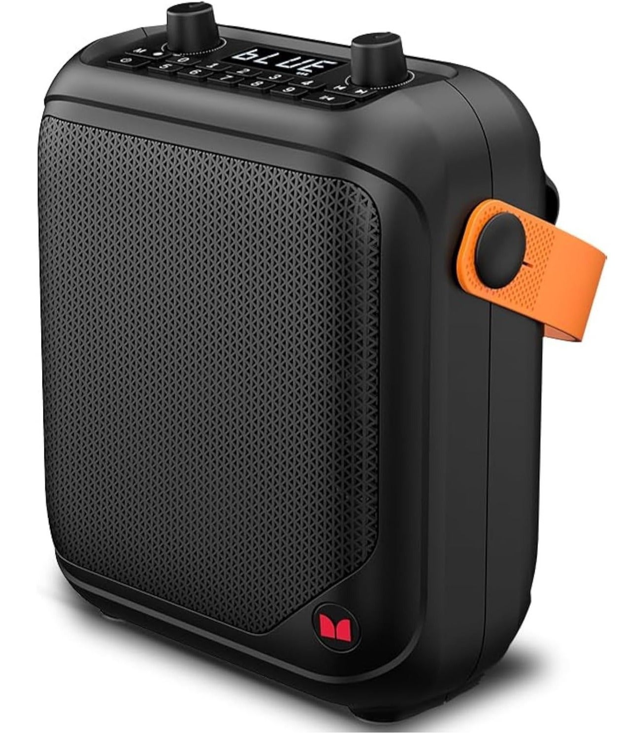 Compare Monster Portable Bluetooth Speaker with Wireless Microphone Support, Rechargeable Outdoor Speaker, LED Display, USBTFFM Playback, Deep Bass Stereo Sound & Carry Strap for Travel, Parties & Home Use at KSA Price
