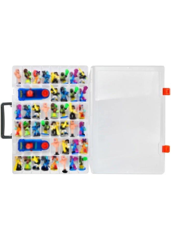 Compare Case Compatible with Akedo Ultimate Arcade Warriors, Battling Action Battle Mini Pack Figures Collector Container Box Bags Only at KSA Price