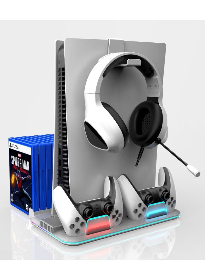 PS5 Stand, PS5 Slim Stand with Cooling Station…