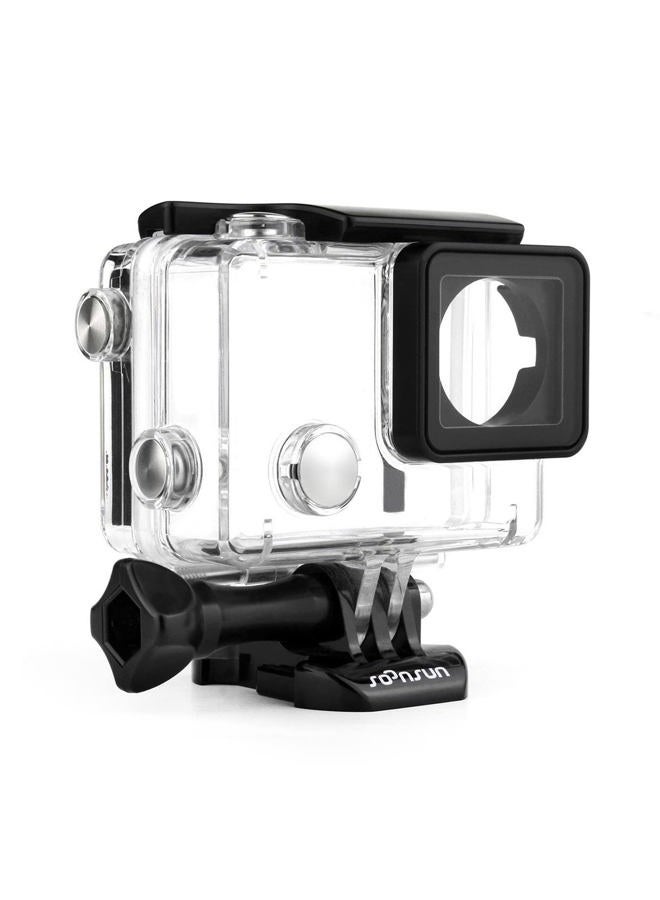 Compare Standard Waterproof Case Dive Housing for GoPro Hero 43+3, Waterproof Up to 40 Meters, Compatible with BacPac LCD Screen or Battery at KSA Price