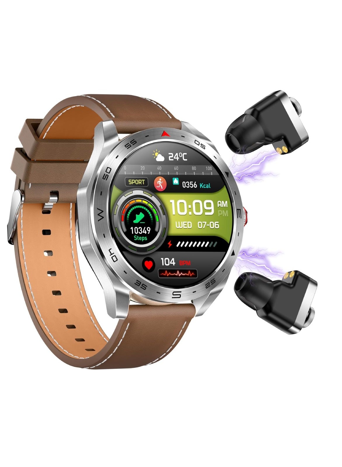 ST 5 Smart Watch With Built-In Speaker HD…