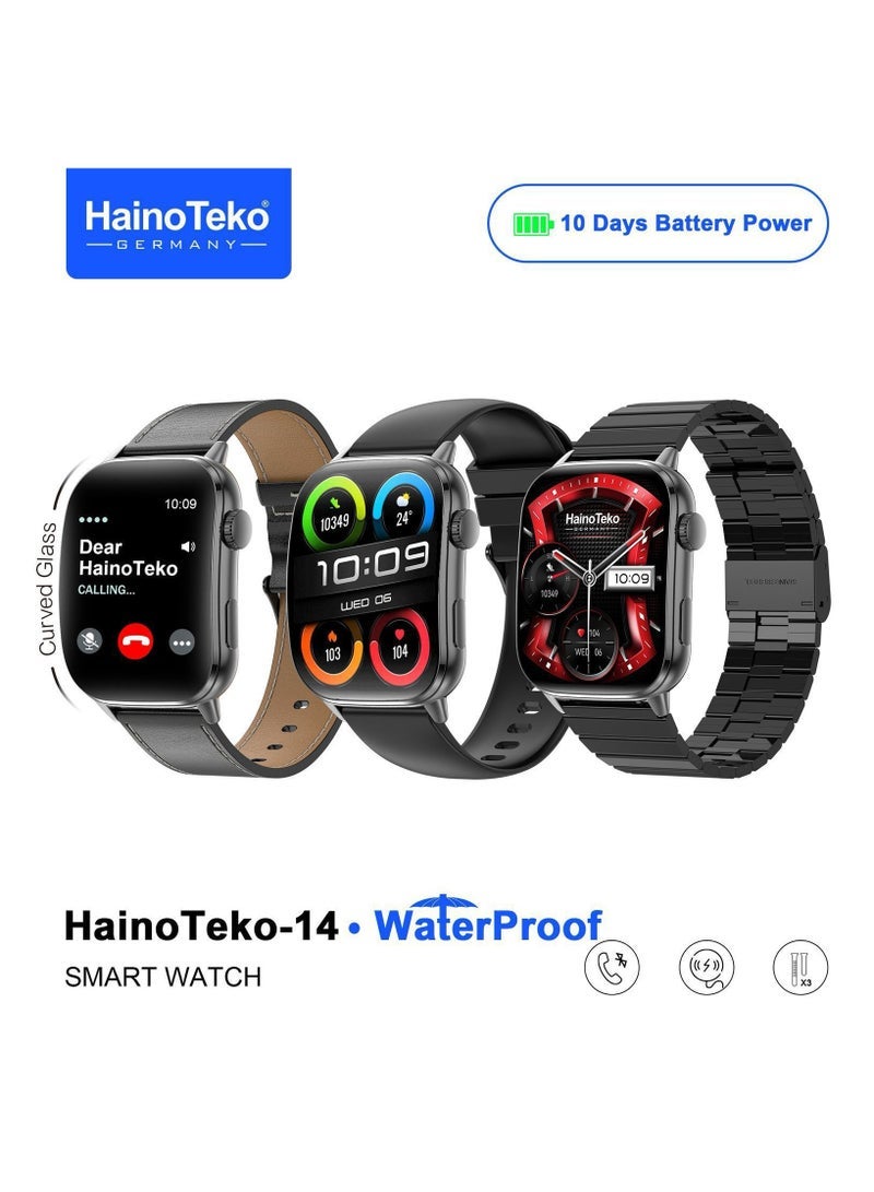 HainoTeko-14 AMOLED Waterproof Smart Watch with 10-Day…