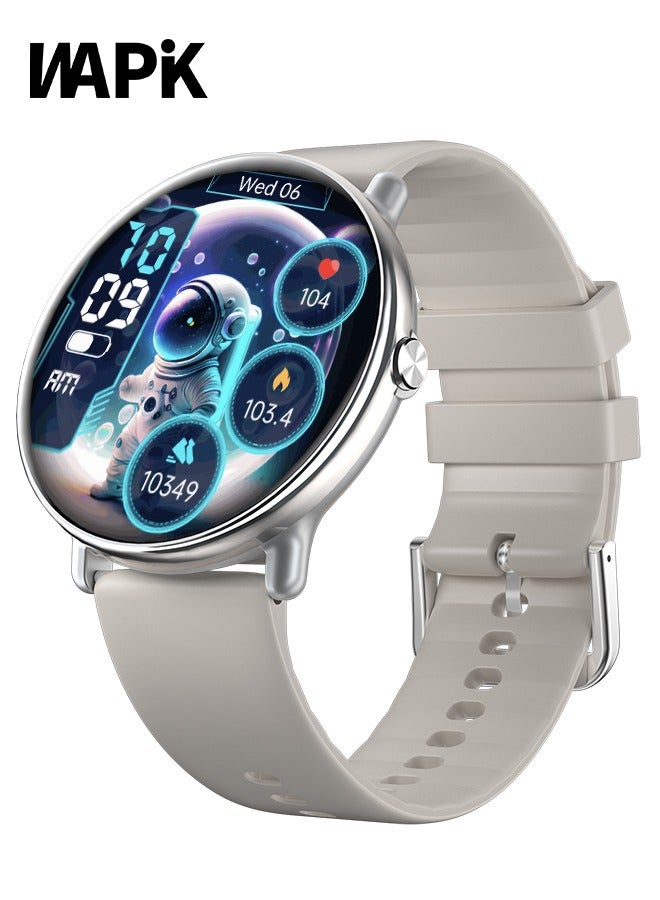 Compare Korean Brand Smart Watch Y6?Business Smartwatch, Waterproof Fitness Watch, Bluetooth Calling, Compatible with Android and iOS, Smart Watch for men, AMOLED Display, Heart Rate Monitoring, Silver at KSA Price