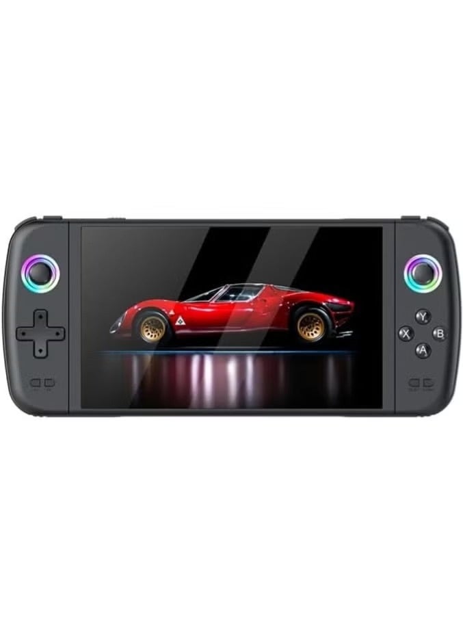 Compare M27 Portable Retro Handheld Game Console with 7Inch IPS Screen, 64GB TF Card, 30+ Emulators, RGB Joystick Lights, HDMI TV Output, 3D Game Support, Supports Up to 256GB at KSA Price