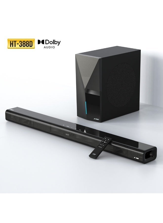 HT-388D 2.1 CH Dolby Audio Soundbar with 8-Inch…