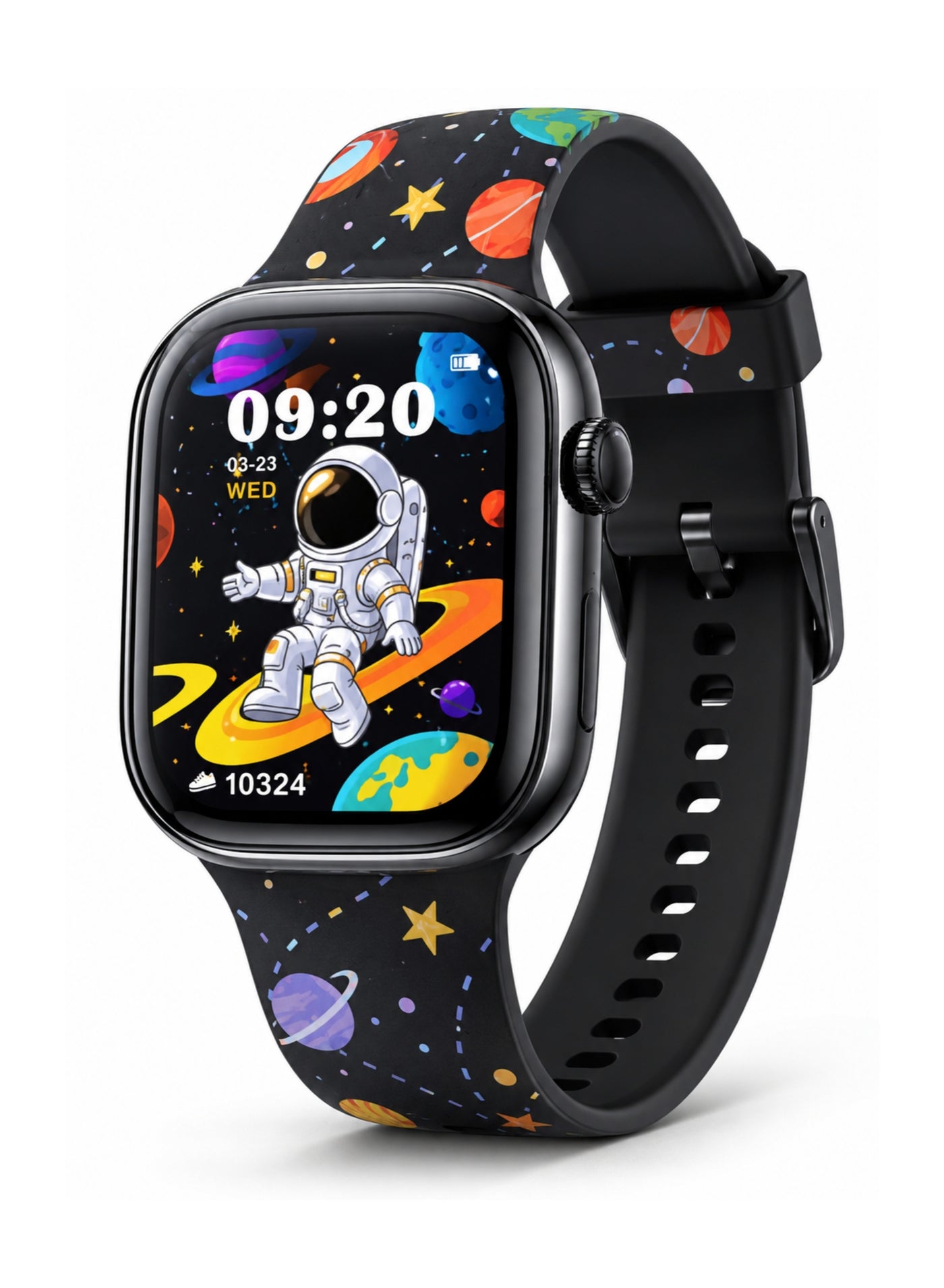 Compare X66 Mini Kids Smart Watch for Boys with 3 Straps & Wireless Charger Black at KSA Price