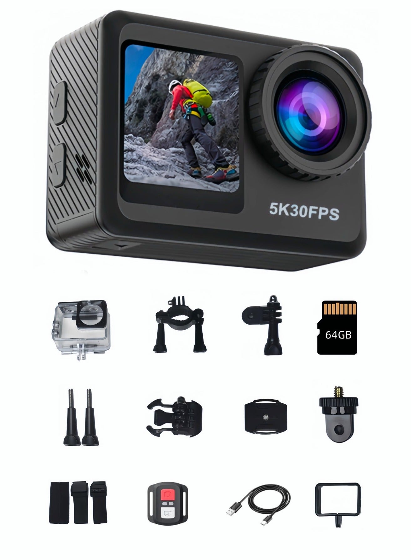 True 5K Ultra HD Action Camera, WIFI, Remote…