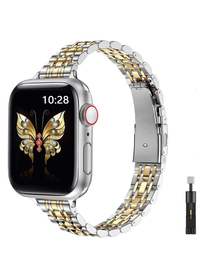 Slim Metal Bands Compatible with Apple Watch Band…