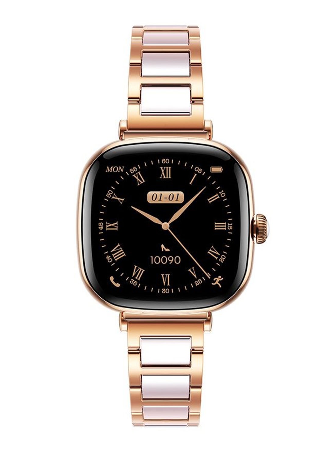 Compare Premium Series Ladies Smart Watch 1.7? AMOLED Display, Ceramic & Metal Strap, Bluetooth Calling, 100+ Sports & Health Modes with Female Health Tracking, Magnetic Wireless Charging, Water & Dust Resistant – Women’s Smart Watch  Joyroom Management App at KSA Price