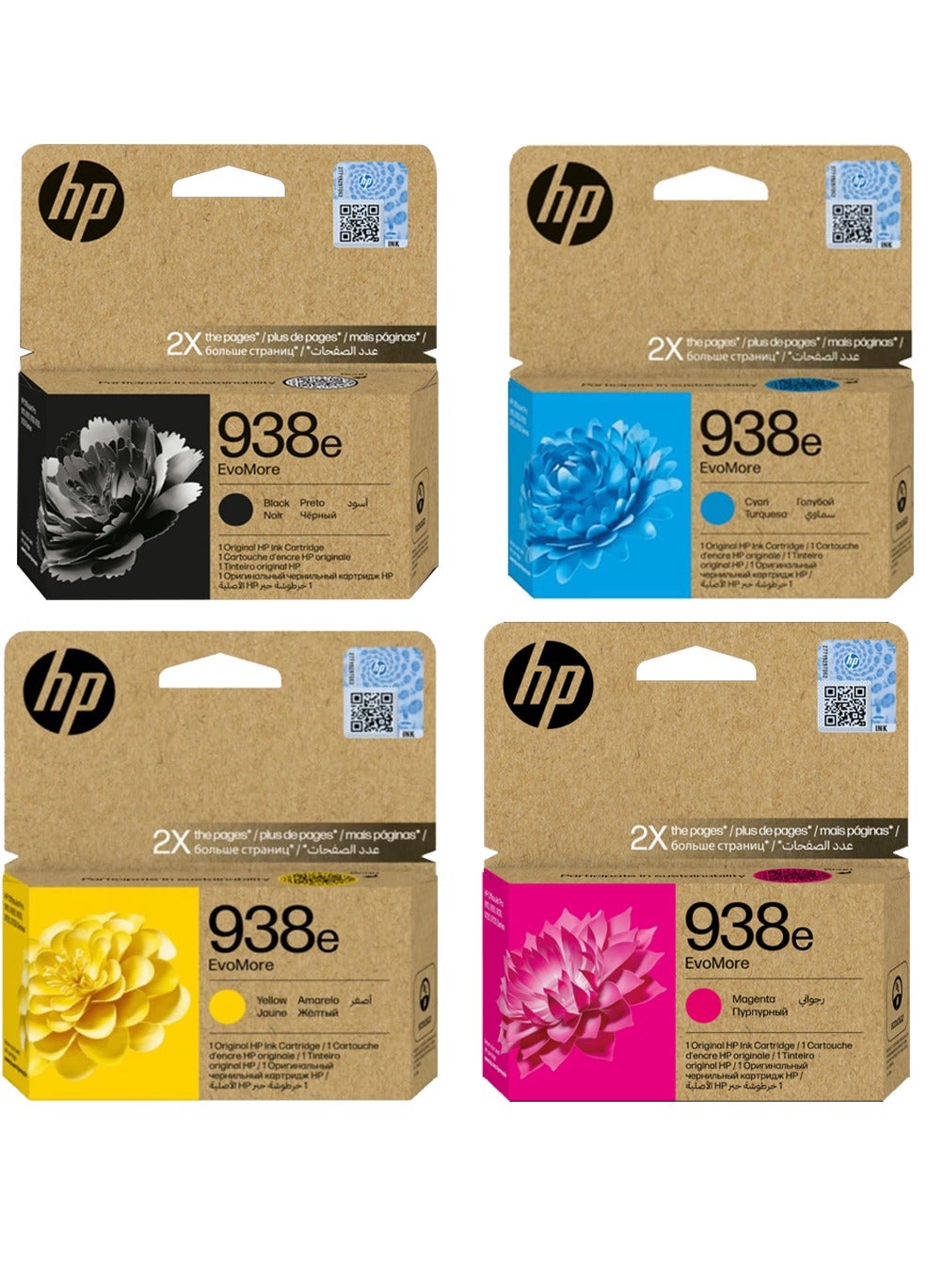 938e Combo Pack High Yield EvoMore Original Ink…
