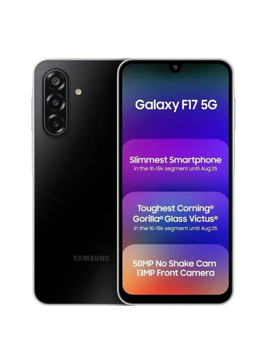 Compare Galaxy F17 5G Neo Black 4GB RAM, 128GB Storage Android Smartphone | 6x OS Upgrades | Large Display | 50MP OIS Camera | Gorilla Glass Victus | IP54 Dust & Water Resistant at KSA Price