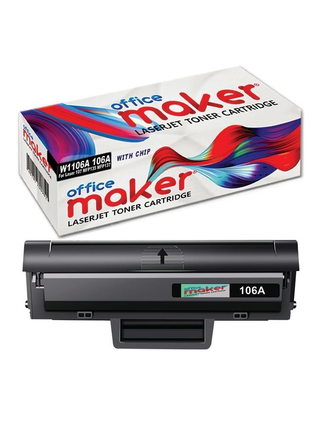 Compare 106A Toner Cartridge For Laser 107 MFP135 MFP137 Black at KSA Price