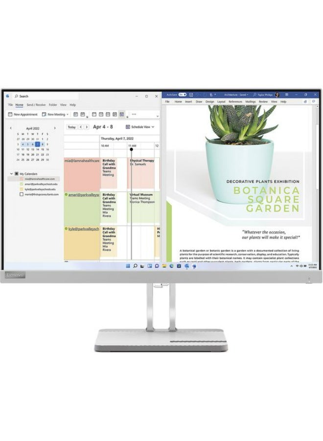 Compare L24e40 FHD Flat Monitor 23.8 inch VA 75Hz 4ms AMD FreeSync VGA HDMI Cloud Grey at KSA Price