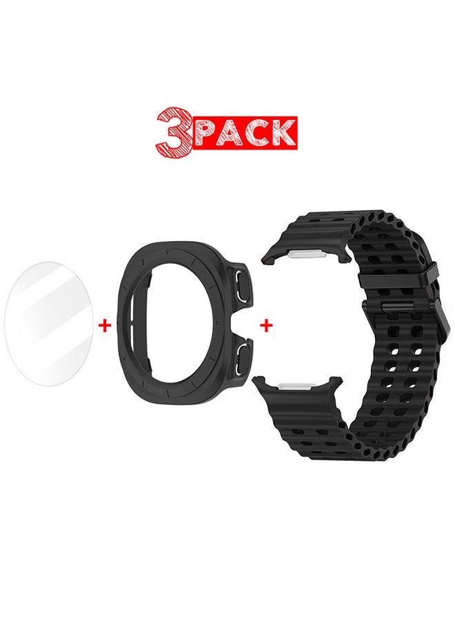 (for Samsung Galaxy Watch 7 Ultra) 3 Packs Silicone…