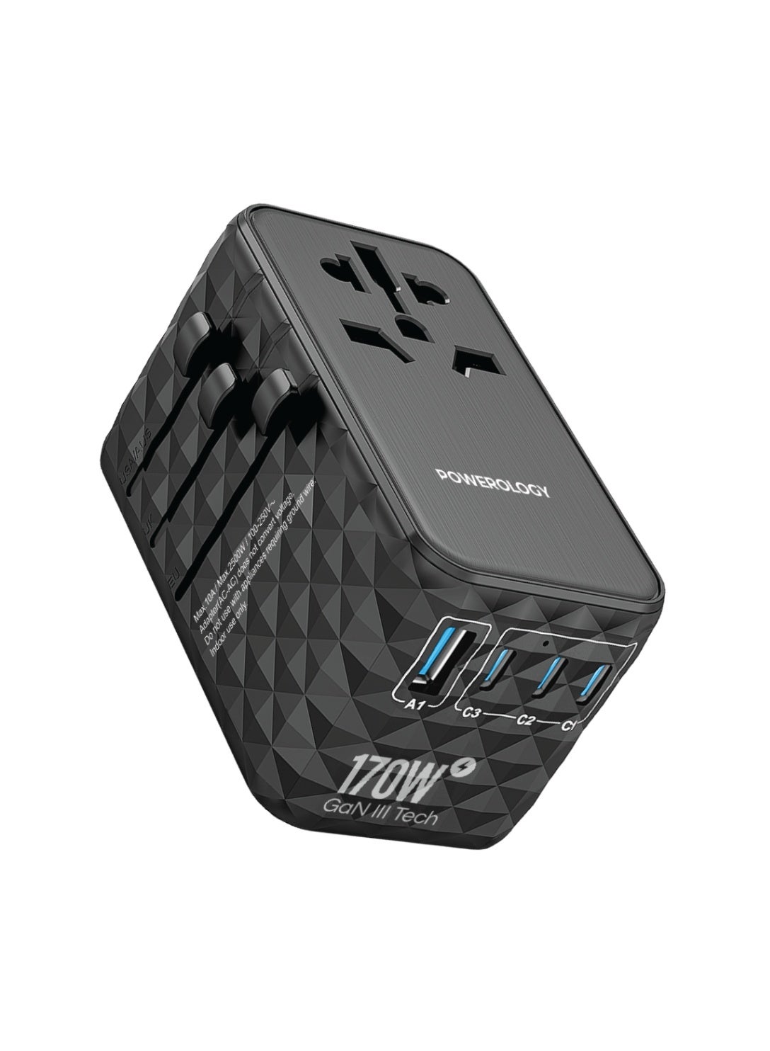Universal 170W GaN Charger with 4 Ports Fast…