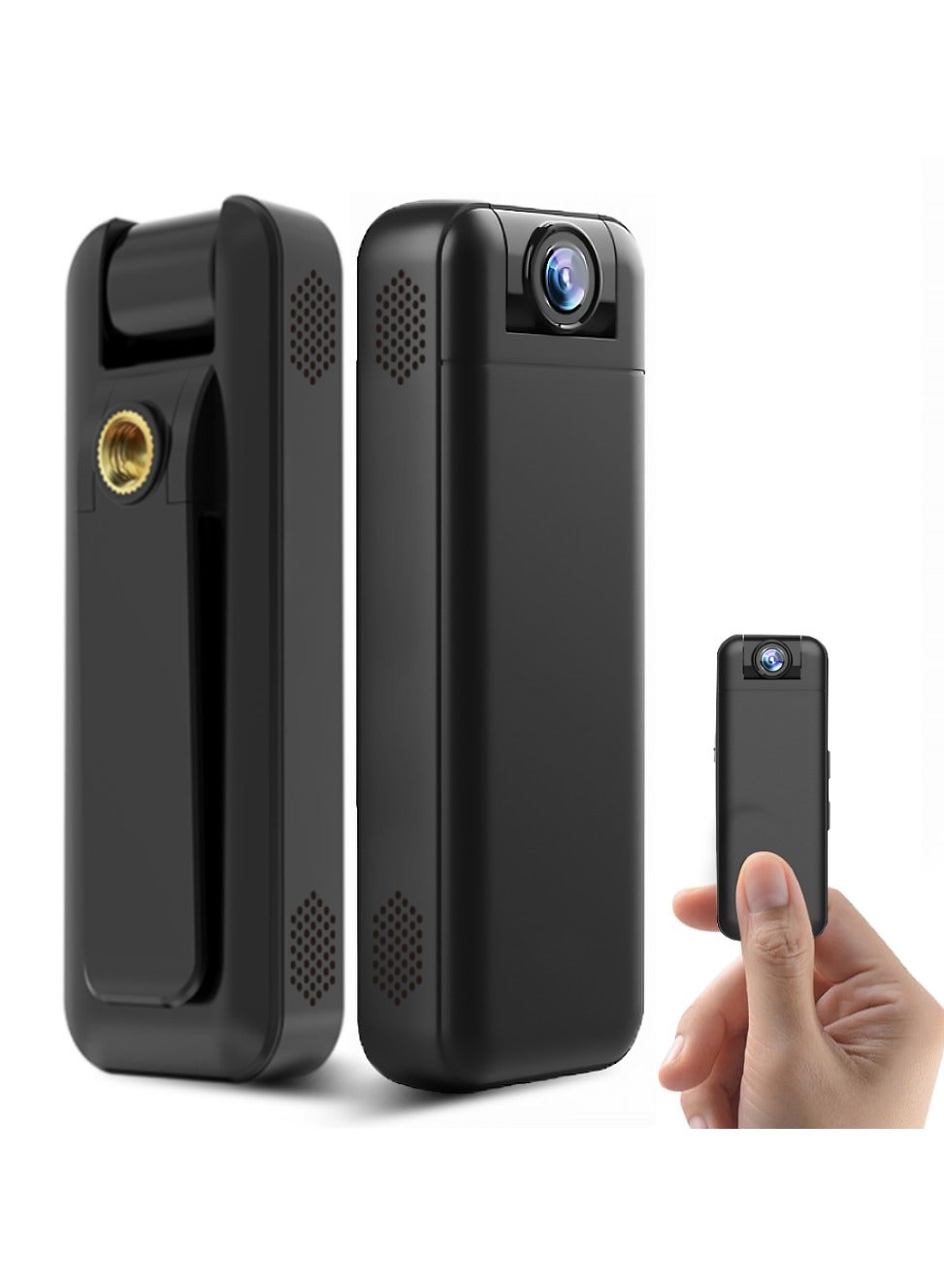 Mini Body Camera HD 1080P with 180° Rotatable Lens,…