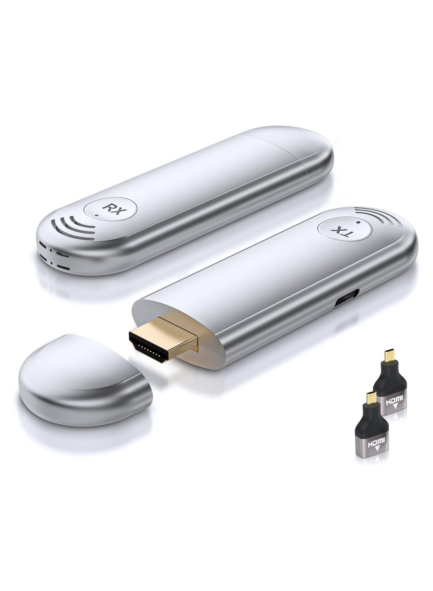 Compare Wireless HDMI Transmitter and Receiver, Wireless HDMI Extender 4K Supported, 1080P HD Video Output, 100FT Range, 2.4G&5G, for PCLaptopCameraHDTVProjectorTV Box, No AppBluetooth Needed at KSA Price