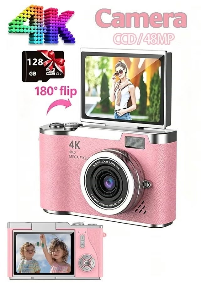 4k CCD Digital Zoom Student Digital Camera 48MP Portable…