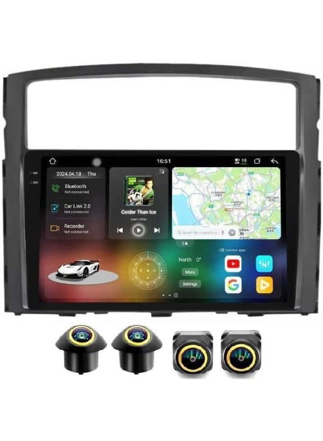 Compare Android Car Stereo for Mitsubishi Pajero V80 V90 20062018 4GB RAM 64GB ROM Support Carplay, MLink WiFi BT, Radio GPS, 9 Inch IPS.QLED, Screen with 360D Camera Included at KSA Price