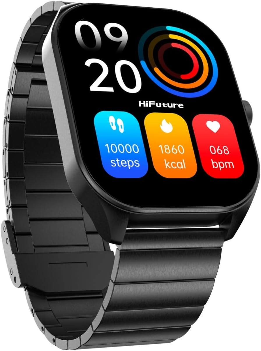 Compare HiFuture APEX 2.04 AMOLED Stainless Steel Smartwatch  Black at KSA Price