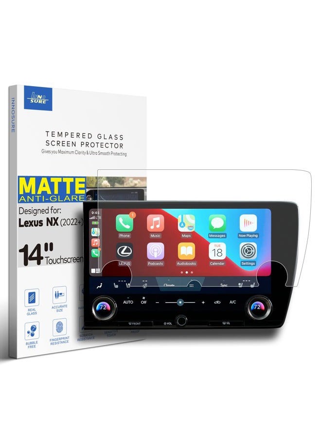 Compare Glass Screen Protector for 2022 2023 2024 Lexus NX NX350  NX350h  NX450h+  NX450h+F Sport 14 Inch Touchscreen Anti Glare Matte at KSA Price