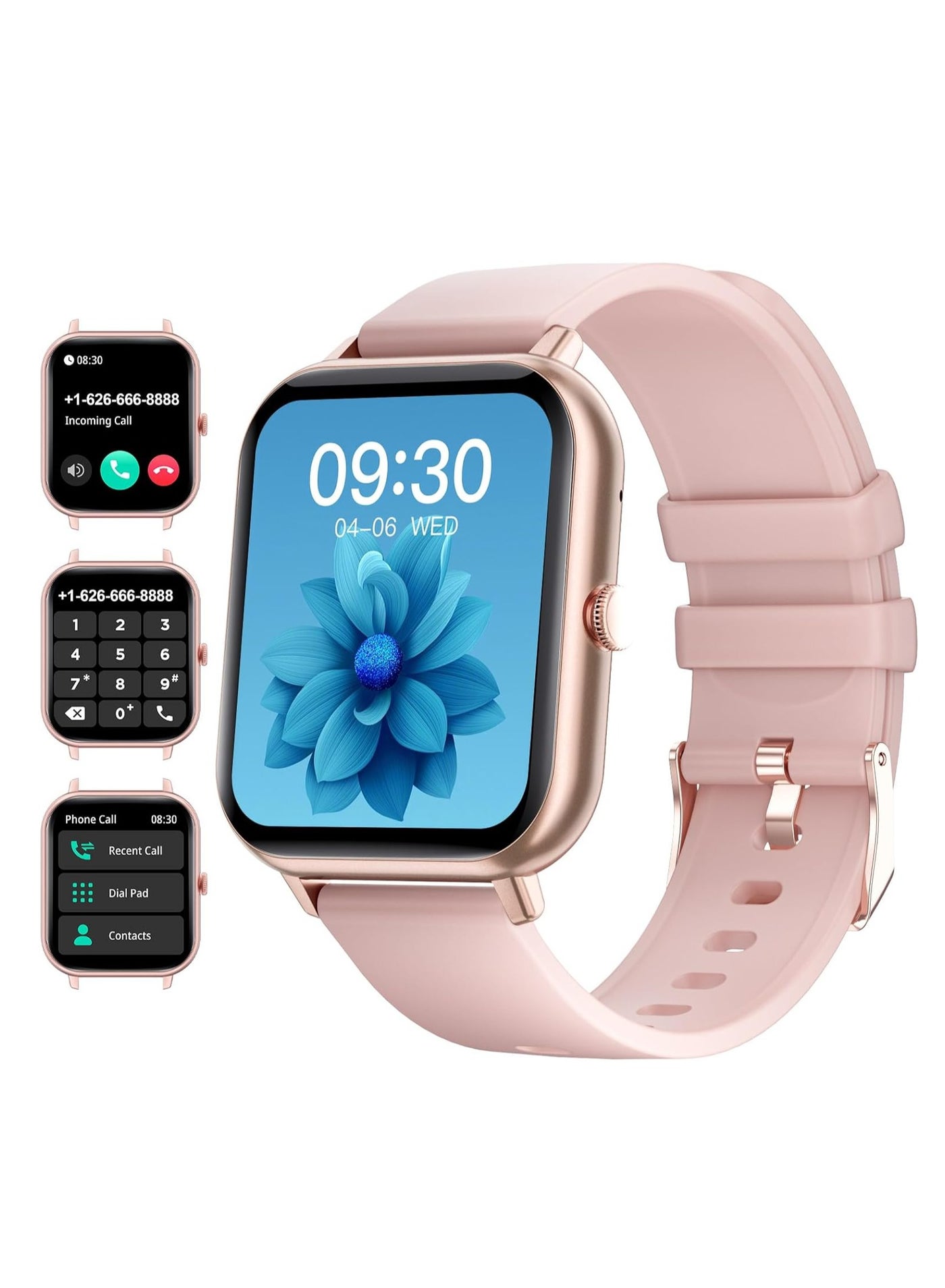 Compare 1.83inch Smartwatch with AnswerMake Calls, Fitness Tracker Heart Rate Monitor, Sleep Monitor, Step Counter with 21 Sports Modes, IP68 Waterproof Smart Watch for AndroidiPhones at KSA Price