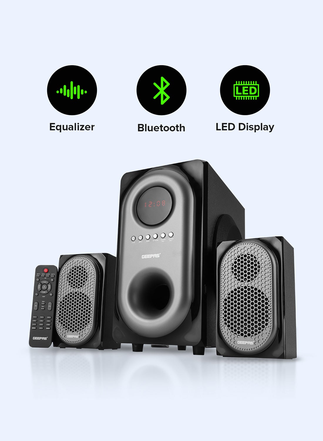 2-In-1 CH Multimedia Speaker, Remote Control |…