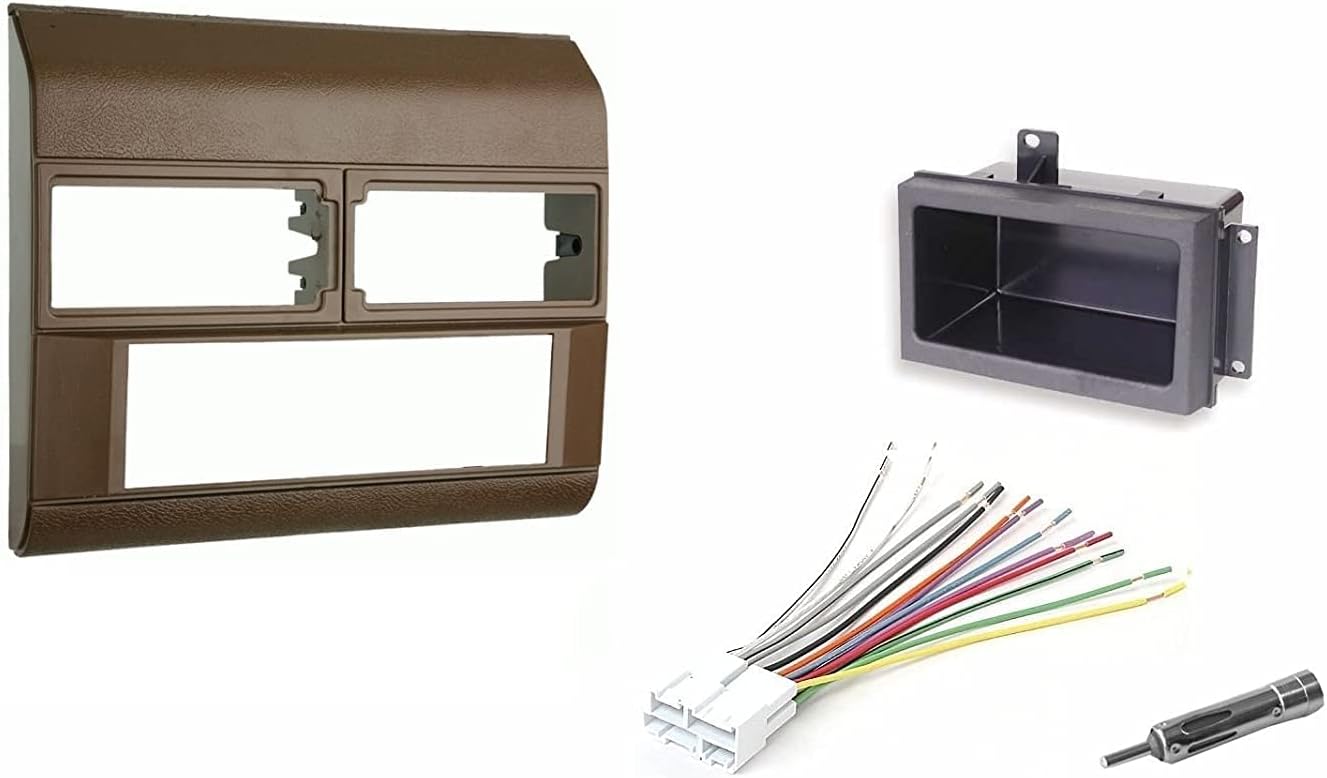 Compare Custom Install Parts Chevy Pickup Truck 8894 Beige Radio Stereo Dash Kit with Wire Harness, Pocket, and Antenna at KSA Price