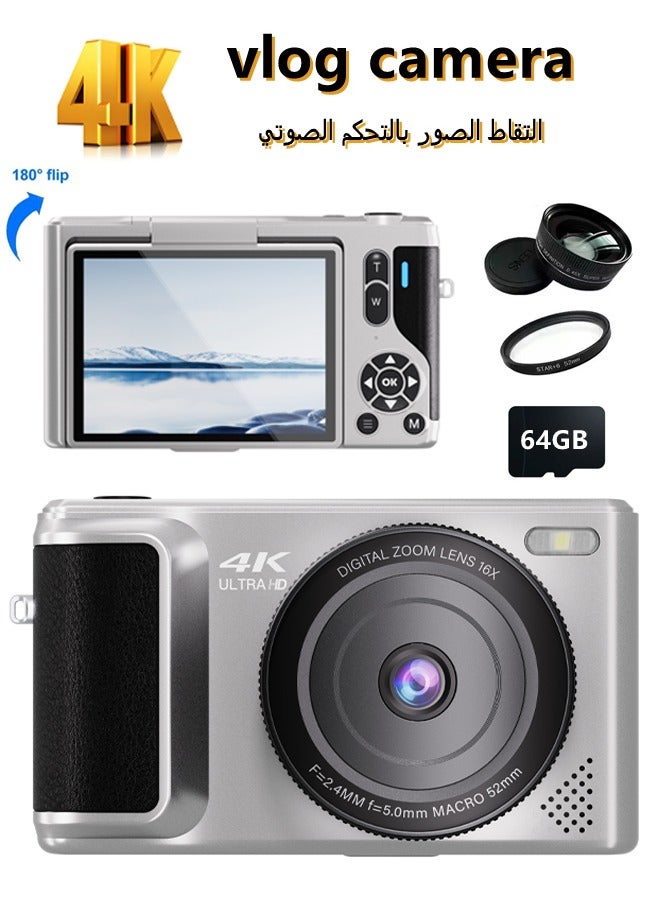 Digital Camera, 4K Vlogging Camera, Kids Camera…