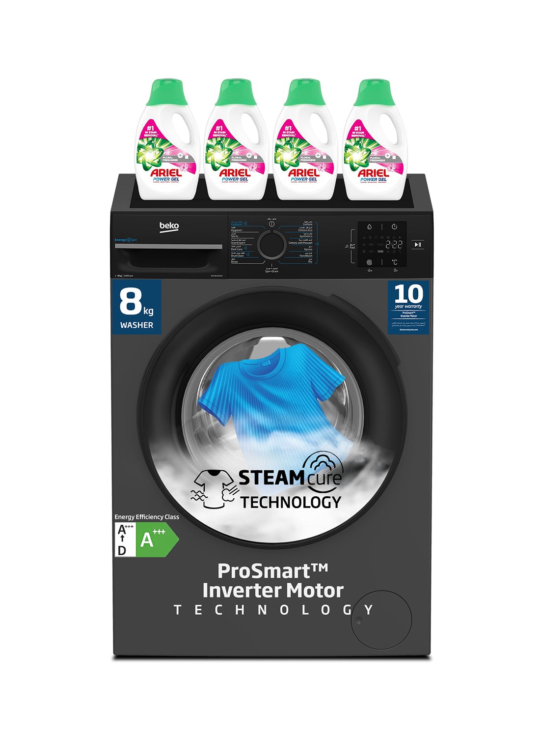 8 kg Front Load Washing Machine, 1400 RPM, 15…