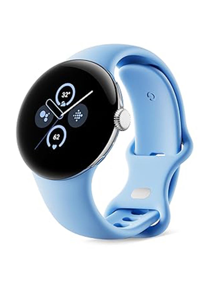 Compare Pixel Watch 2 With The Best Of Fitbit And Google  Heart Rate Tracking, Stress Management, Safety Features  Android Smartwatch  Polished Silver Aluminum Case  Bay Active Band  Wifi Blue at KSA Price