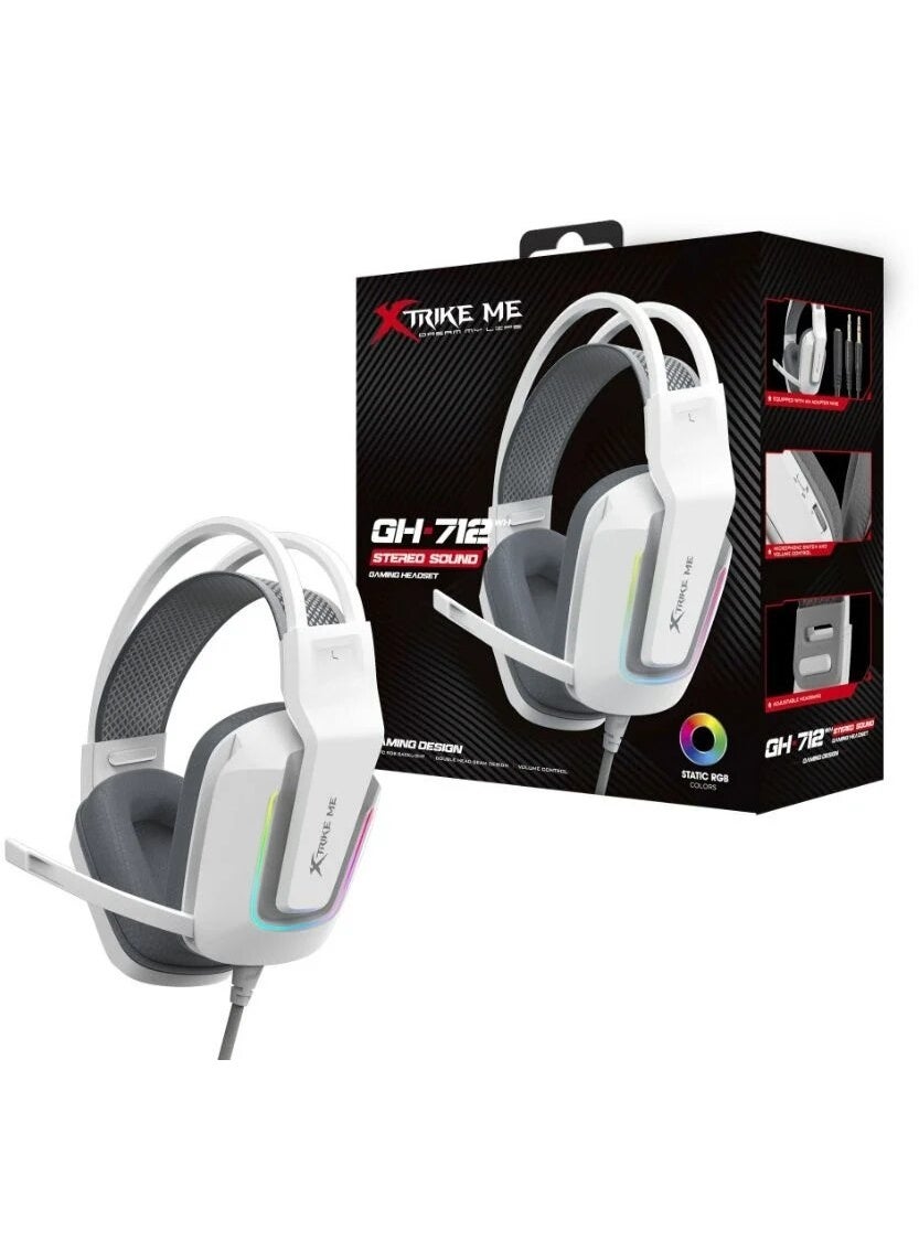 GH-712 Wired Gaming Headset With RGB Backlight…